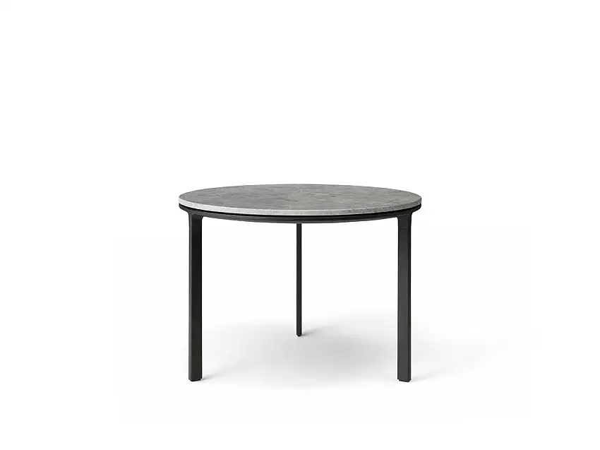Vipp 423 Couchtisch Ø: 60 cm – Marmor/Himmelgrau