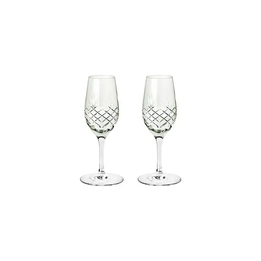 Frederik Bagger Crispy Port Glas 2tlg. 10 cl – Smaragd/Grün