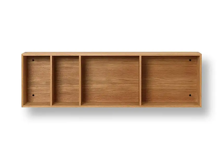 Ferm Living Bon Shelf L: 47 cm – Wandteppich aus geölter Eiche, 165 x 100 cm – Natur