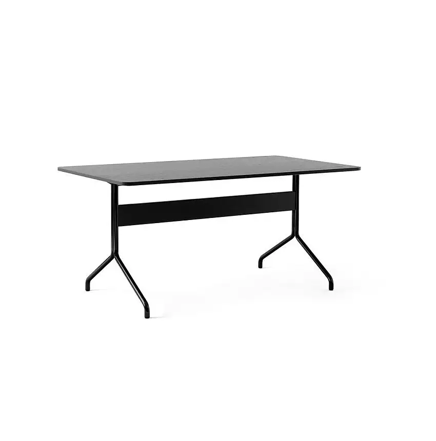 &Tradition Pavilion Esstisch AV18 D: 160 cm – Schwarze Eiche/Schwarz