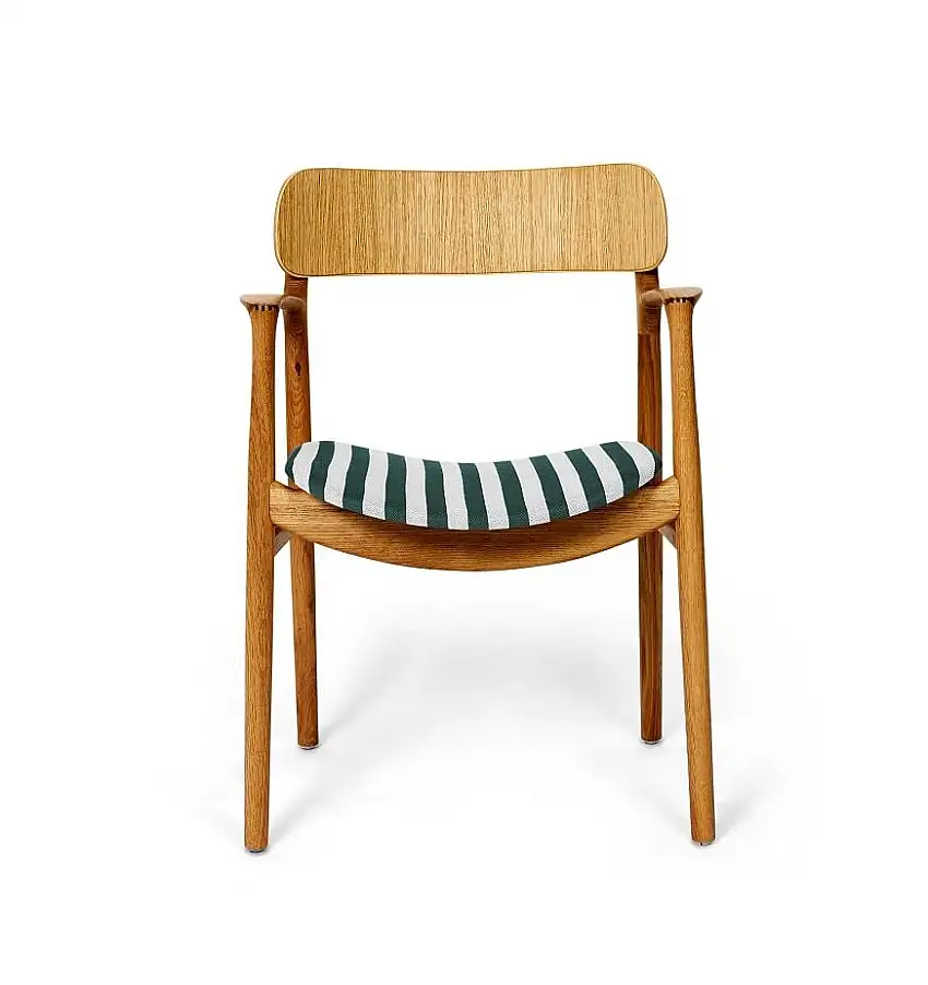 Bent Hansen Asger Stuhl M. Polsterung H: 80 cm – Geölte Eiche/Vils 22-100/151