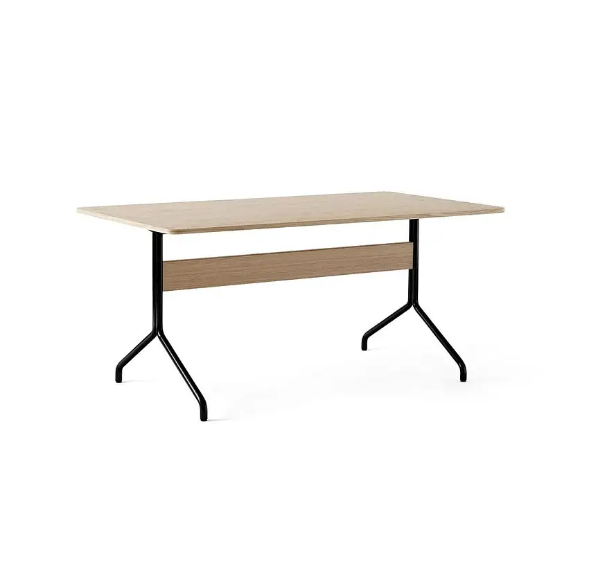 &Tradition Pavilion Esstisch AV18 D: 160 cm – Klare Eiche/Schwarz