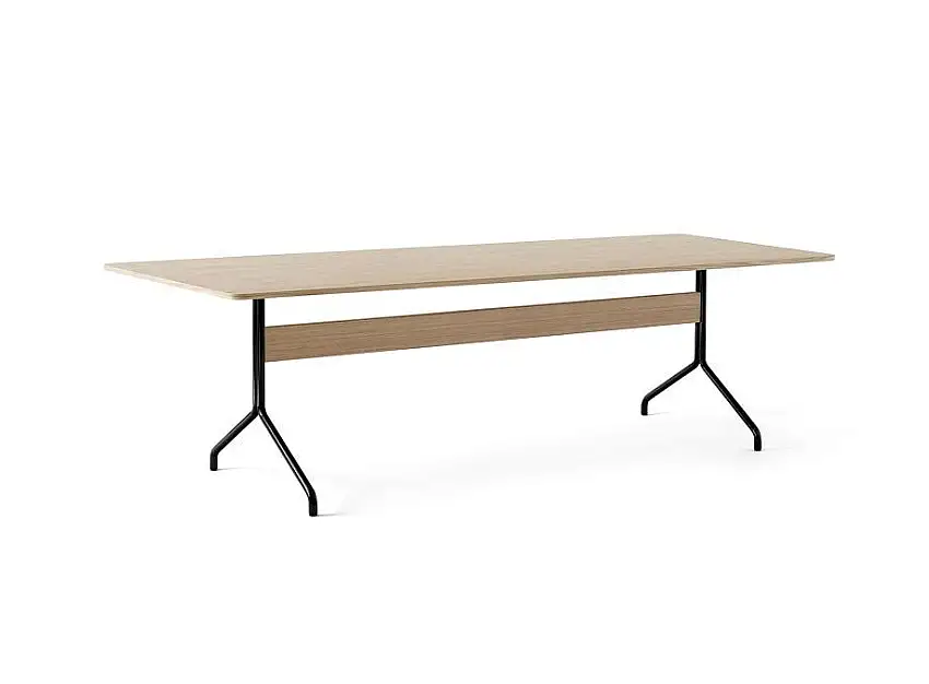 &Tradition Pavilion Esstisch AV19 D: 200 cm – Klare Eiche/Schwarz