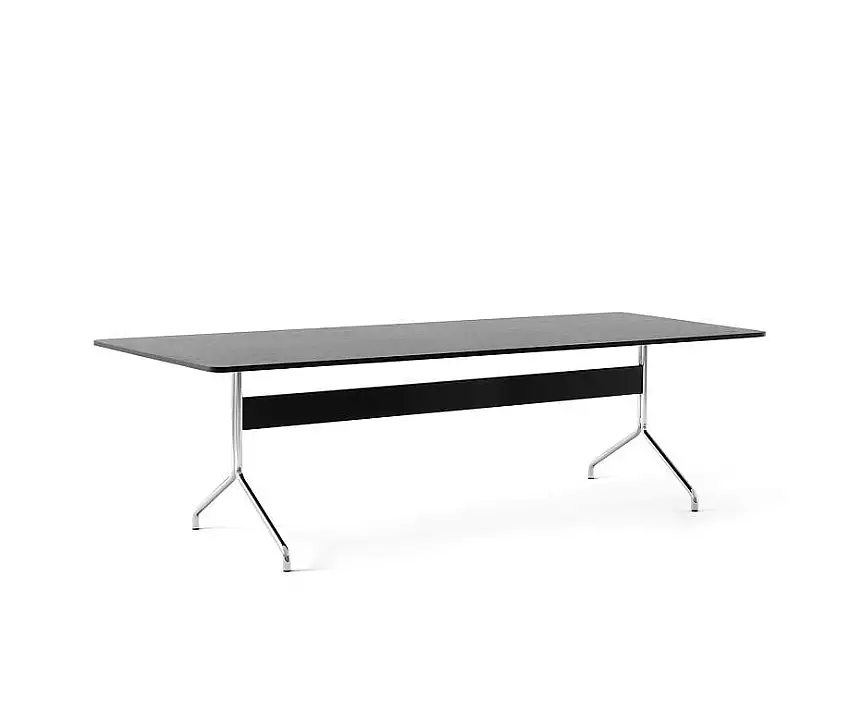 &Tradition Pavilion Esstisch AV24 250x110 cm - Schwarze Eiche/Chrom