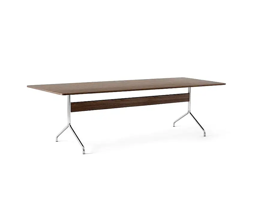 &Tradition Pavilion Esstisch AV24 250x110 cm - Walnuss/Chrom