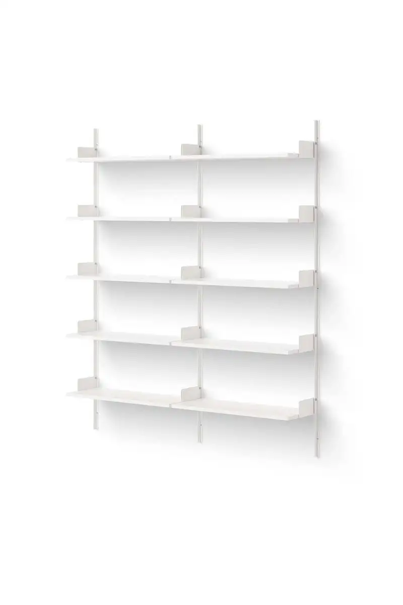 New Works Bibliotheksregal 1900 190x163,5 cm - Weiß/Weiß