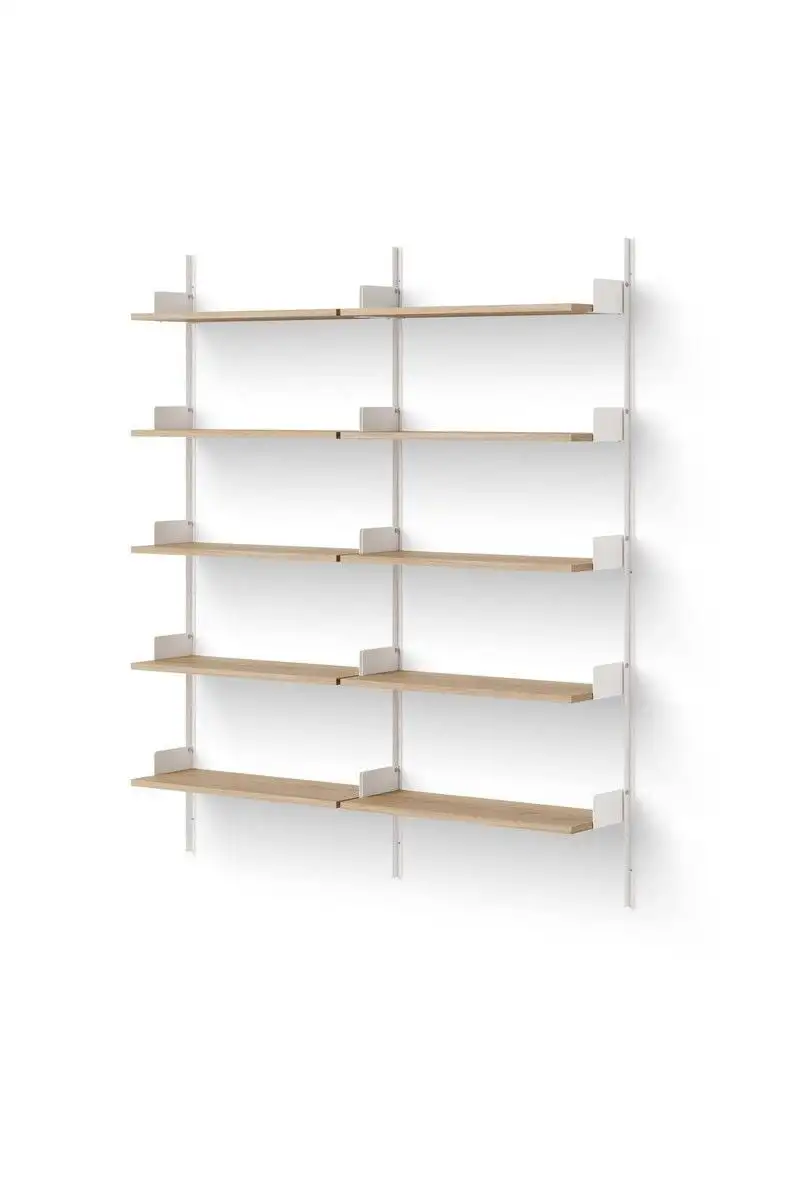 New Works Bibliotheksregal 1900 190 x 163,5 cm – Eiche/Weiß