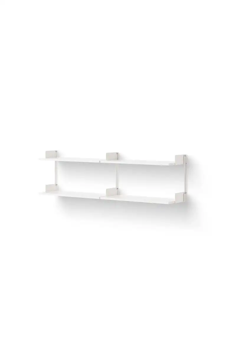 New Works Chamber Shelf 450 46x163,5 cm - Weiß/Weiß