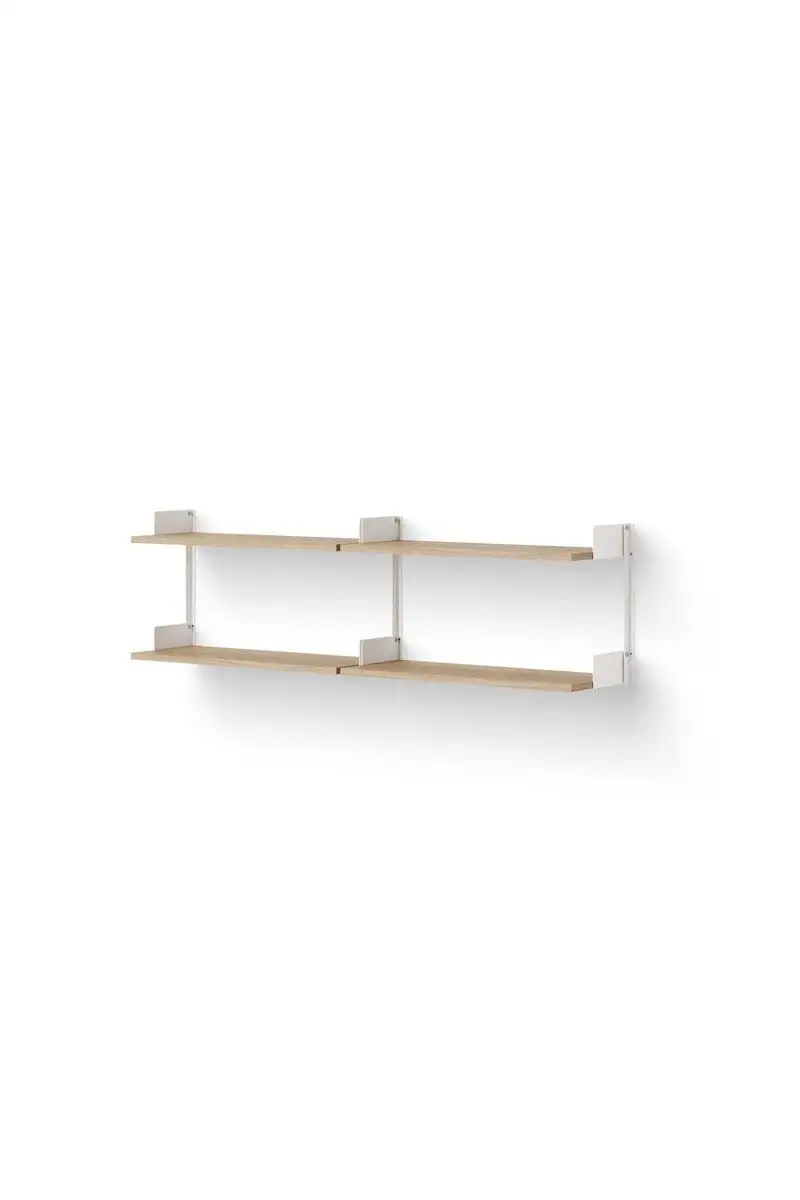 New Works Chamber Shelf 450 46x163,5 cm - Eiche/Weiß