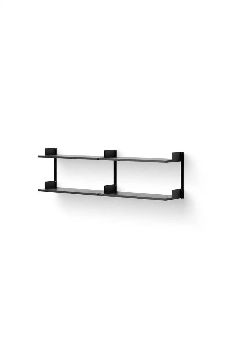 New Works Chamber Shelf 450 46x163,5 cm - Esche schwarz/Schwarz