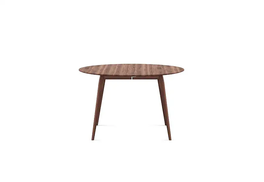 Bruunmunch PLAYdinner Runder Esstisch mit Verlängerung Ø: 120/220 cm – Walnuss