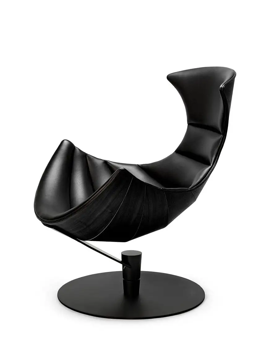 Bruunmunch The Lobster Chair SH: 39 cm - Schwarze Eiche / Schwarz