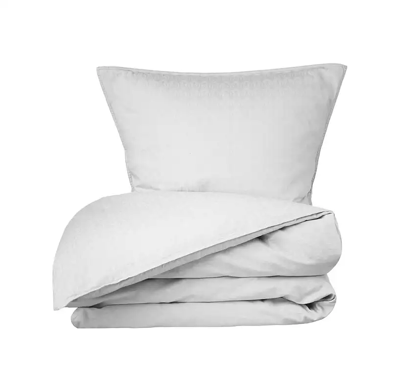 FDB Furniture R34 Tulip Bettset mit Knöpfen 140x220 cm – Weiß