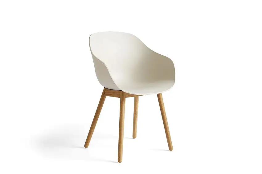HAY AAC 212 About A Chair H: 82 cm – Eiche geseift/Melange-Creme