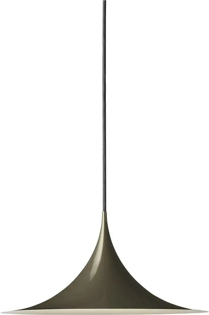 GUBI Halbpendelleuchte Ø: 30 cm – Dunkelkakao glänzend