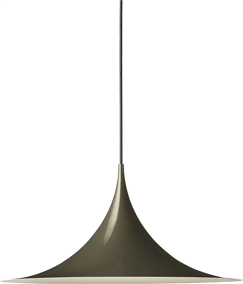 GUBI Halbpendelleuchte Ø: 47 cm – Dunkelkakao glänzend
