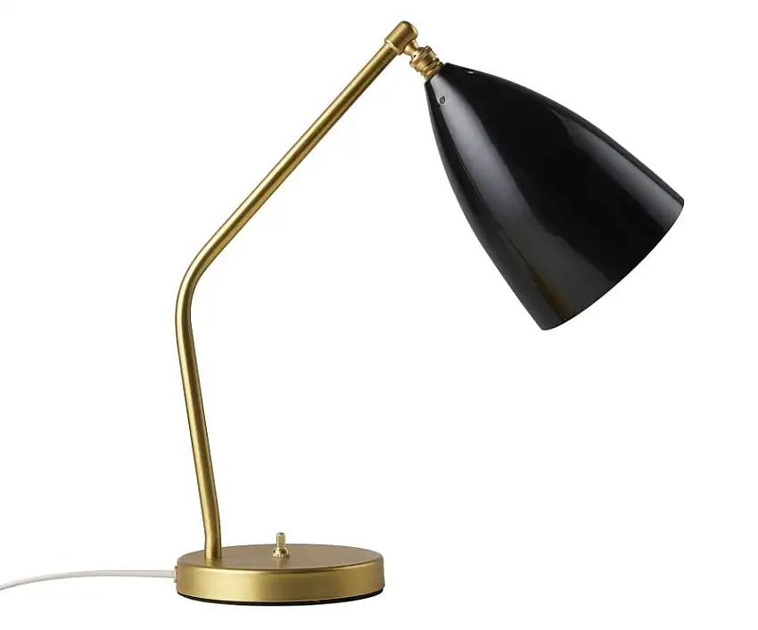 GUBI Grasshopper Tischleuchte H: 41 cm - Schwarz glänzend
