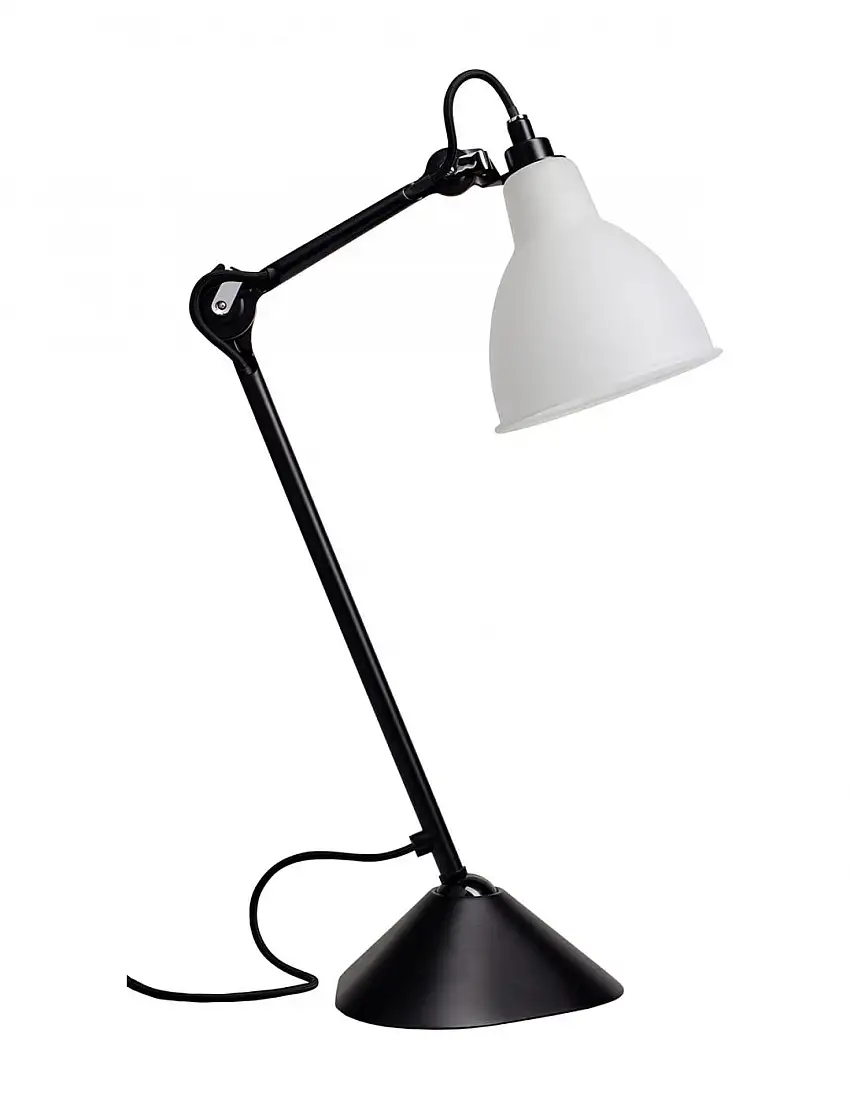 DCW Editions Lampe Gras N205 Tischleuchte Rund H: 59 cm - Schwarz/Polycarbonat