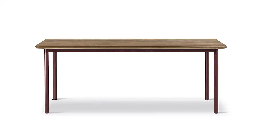 Fredericia Furniture 6631 Plan Tisch 200 x 100 cm – Räuchereiche/Bordeaux