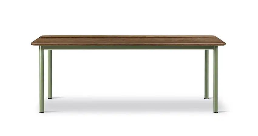 Fredericia Furniture 6631 Plan Tisch 200 x 100 cm – Räuchereiche/modernistisches Grün