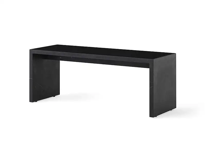 Audo Copenhagen Sockelbrücke B: 100 cm – Schwarzer Marmor Marquina