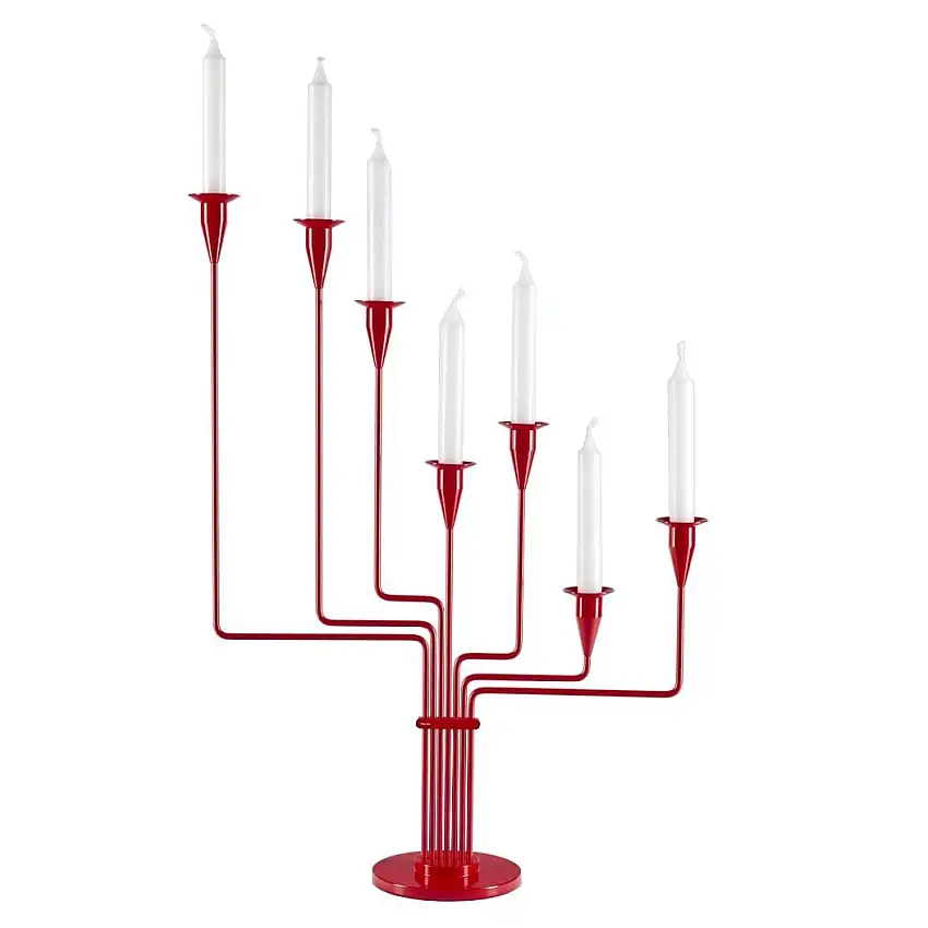 Piet Hein Chariot Kerzenständer H: 63 cm - Rot