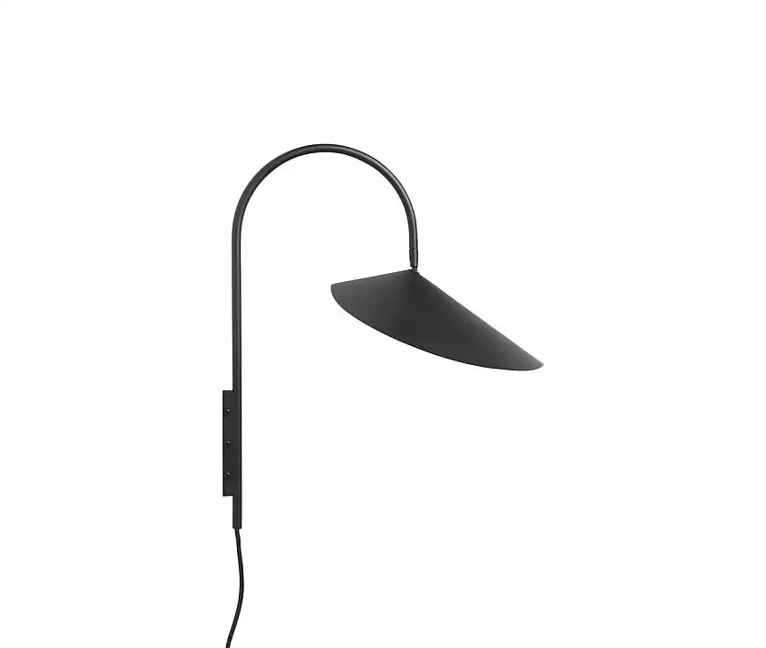 Ferm Living Arum Drehbare Wandleuchte H: 47 cm - Schwarz