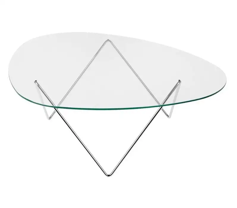 GUBI Pedrera Couchtisch 106 x 86 x 38 cm – Chromgestell
