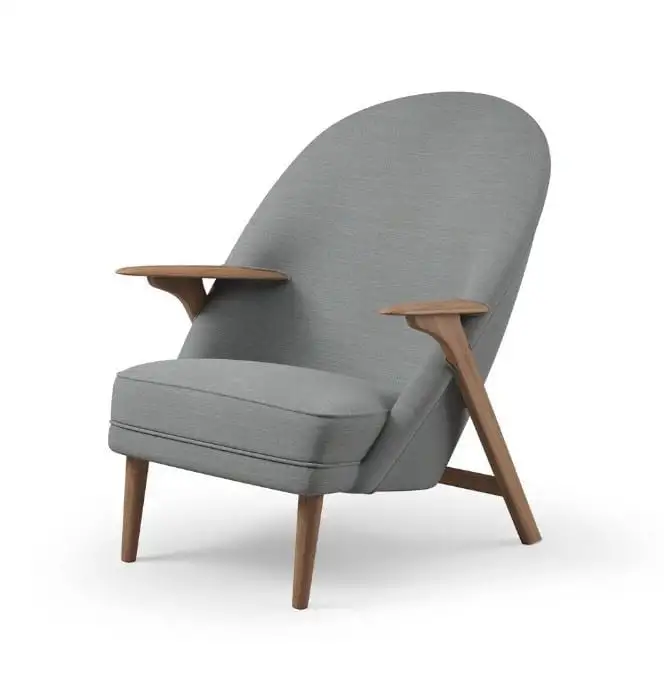 Warm Nordic Wingman Lounge Chair SH: 42 cm – Mood 1102/Geölte Eiche