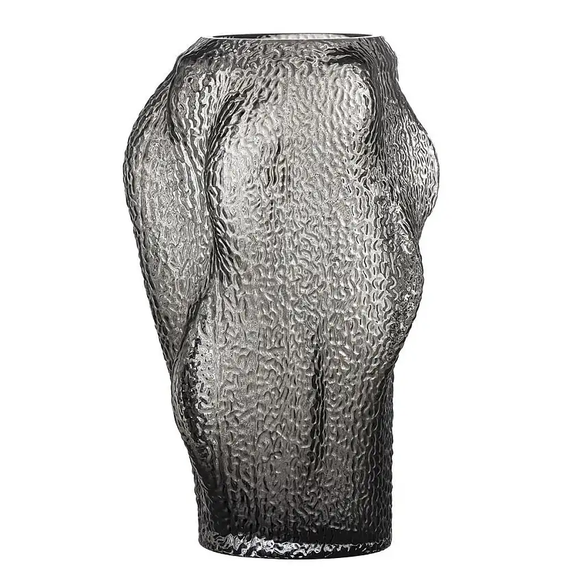 Bloomingville Khalid Vase H: 32 cm – Grau/Glas