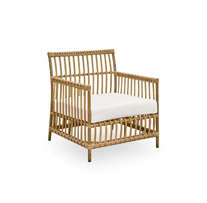 Sika-Design Caroline Außensessel inkl. Sitzkissen SH: 42 cm - Antik/B450 Tempotest Weiß