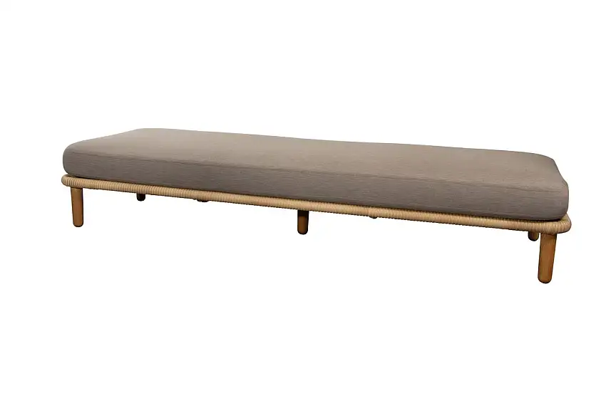 Cane-line Outdoor Arch 3 Pers. Sofa Modul B: 223 cm – Natur/Grå