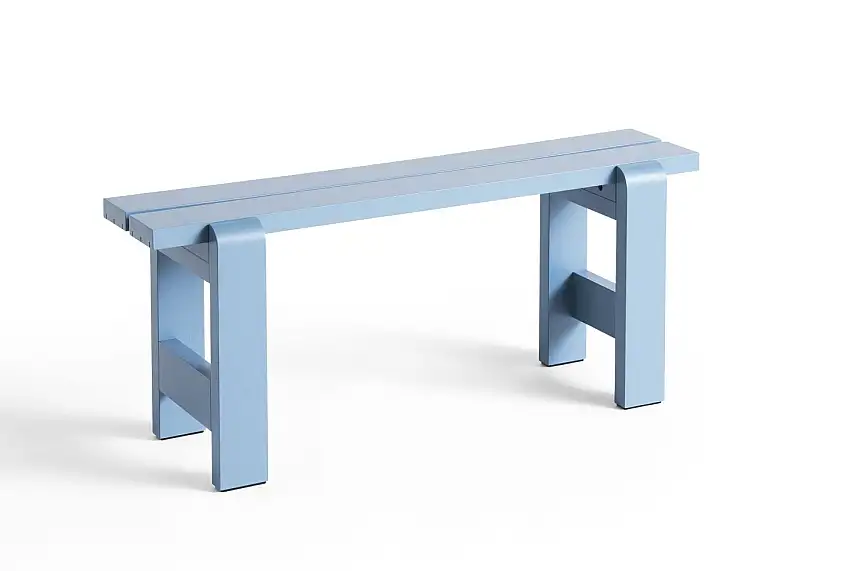 HAY Weekday Bench B: 111 cm – Azurblau