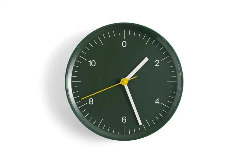 HAY Wanduhr 26x26 cm – Grün