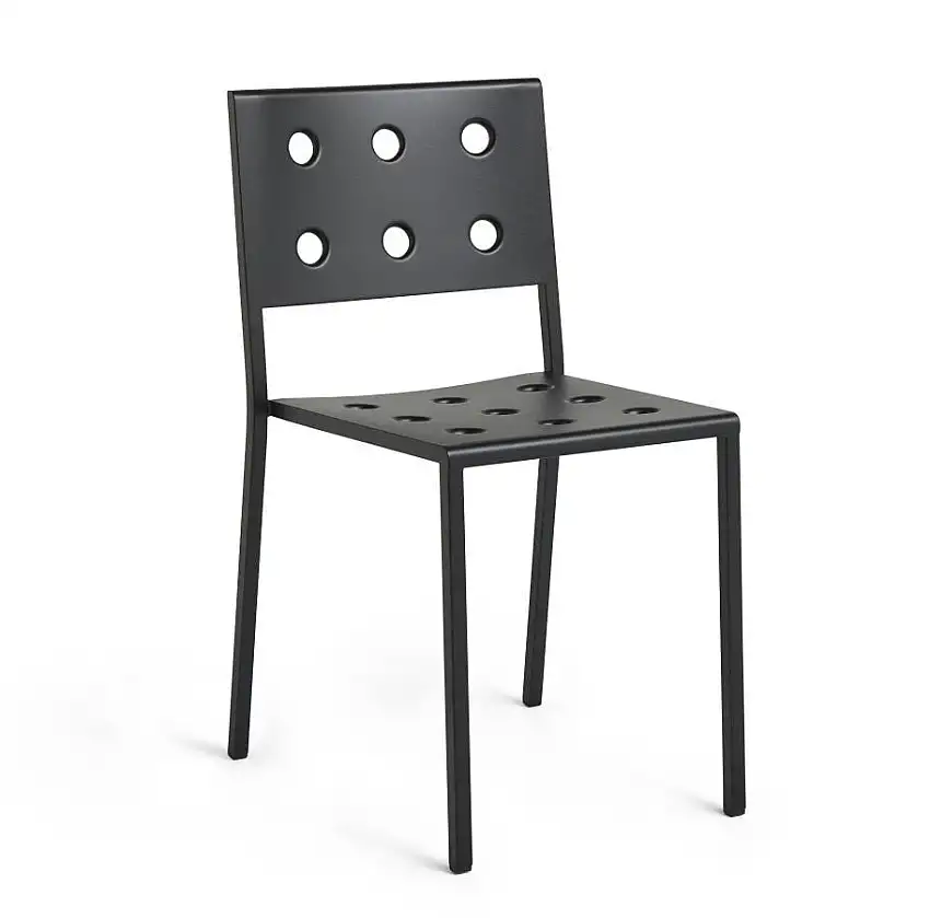 HAY Balkon-Esszimmerstuhl SH: 46 cm – Anthrazit