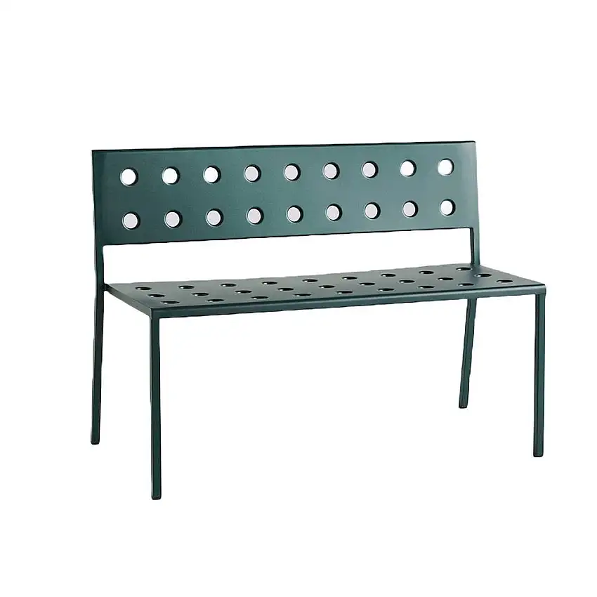 HAY Balcony Dining Bench L: 114 cm – Dark Forest