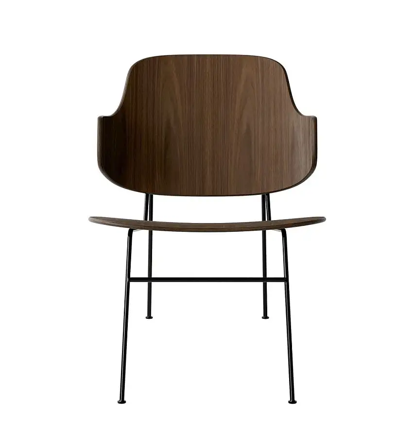 Audo Copenhagen The Penguin Lounge Chair SH: 42 cm – Walnuss