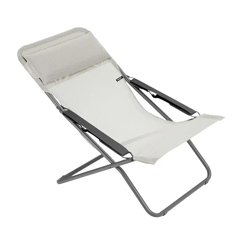 Lafuma Liegestuhl Transabed SH: 34 cm Batyline ISO - Seigle II