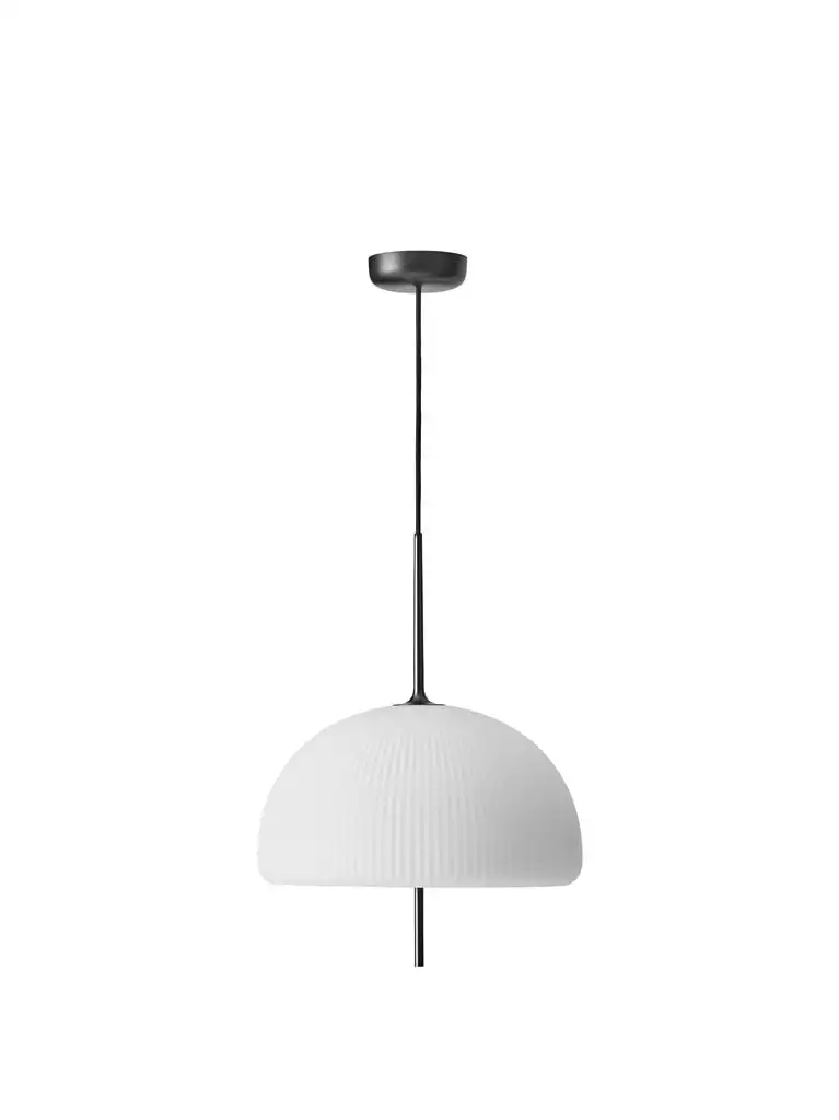Vipp 595 Skulpturenanhänger Ø: 36 cm – Weiß/Aluminium