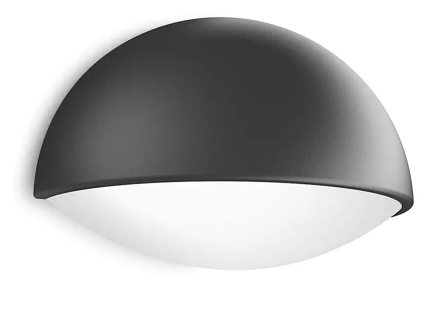 PHILIPS Dust Wandleuchte H: 12 cm - Anthrazitgrau/Aluminium