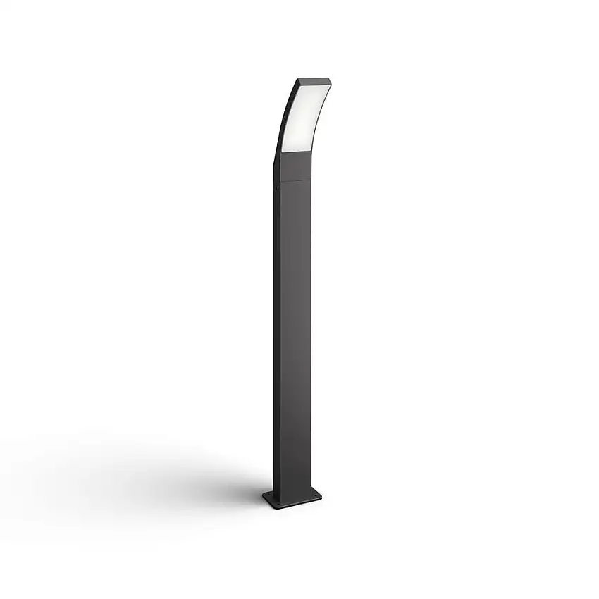 PHILIPS Splay Säulenleuchte H: 96 cm - Anthrazitgrau/Aluminium