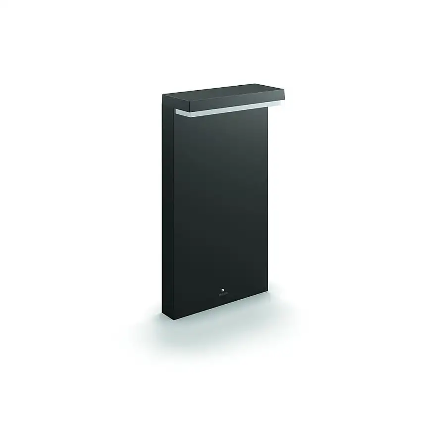 PHILIPS Bustan Säulenleuchte H: 40 cm – Anthrazitgrau/Aluminium/Warmweiß