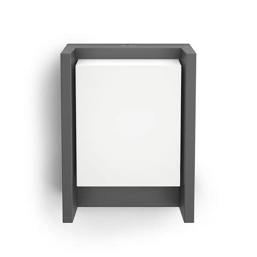 PHILIPS Arbor Wandleuchte H: 22,1 cm – Anthrazitgrau/Aluminium