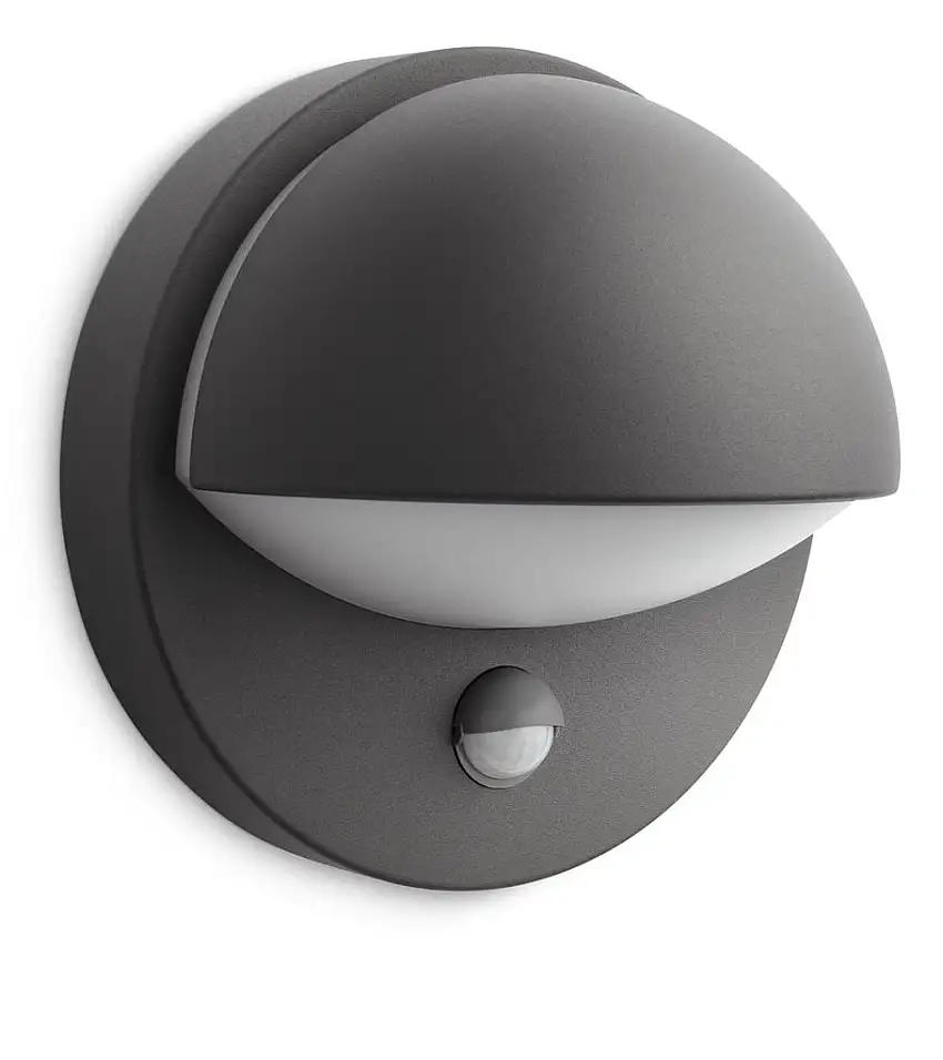 PHILIPS June Wandleuchte H: 19,5 cm – Anthrazitgrau/Aluminium