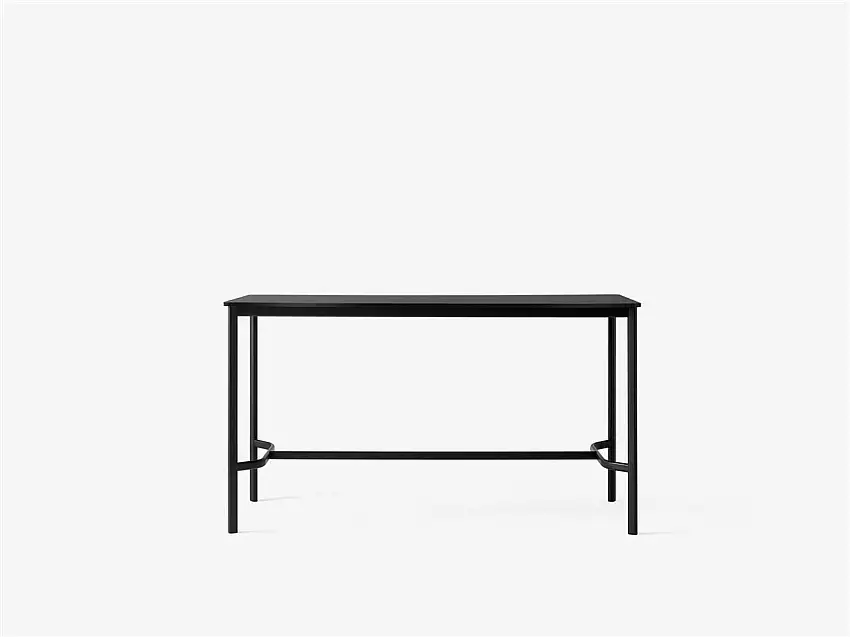 &Tradition Drip Bartisch HW64 190x80 cm - Schwarz/Schwarzes Fenix Nano Laminat 0720