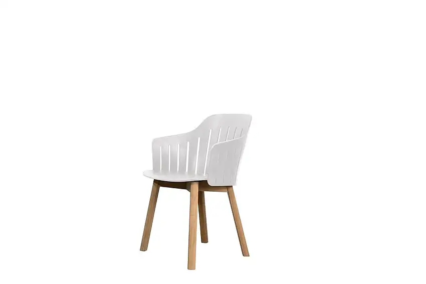 Cane-line Outdoor Choice Stühl H: 87 – Teak/Weiß