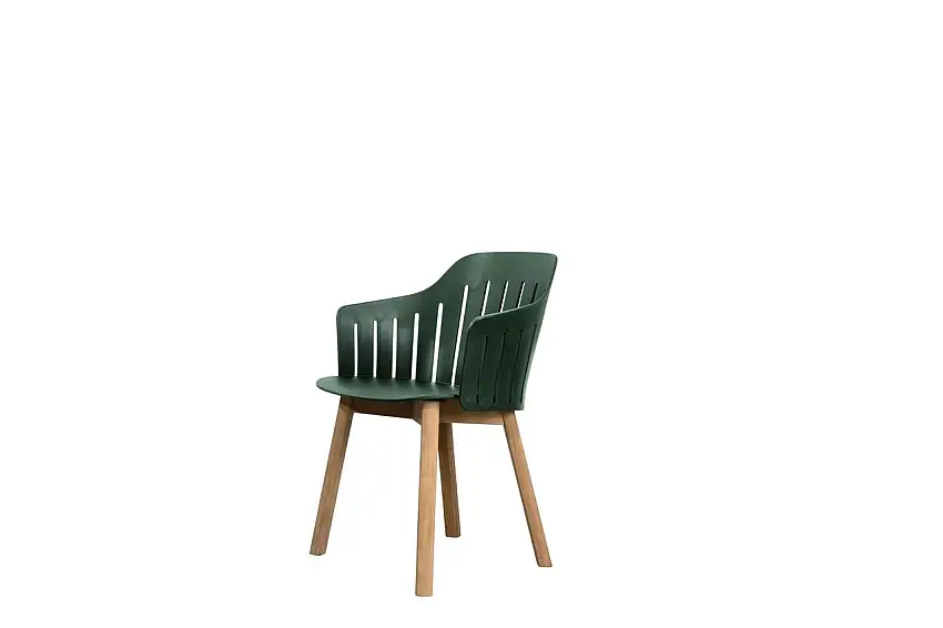 Cane-line Outdoor Choice Stühl H: 87 – Teak/Dunkelgrün