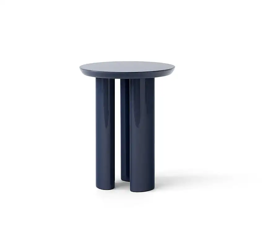 &Tradition Tung JA3 Beistelltisch H: 48 cm – Stahlblau
