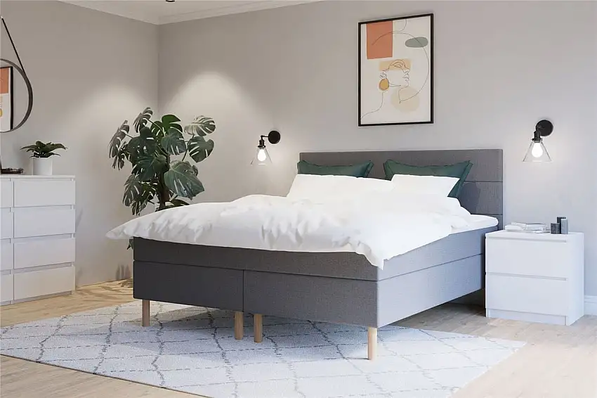 GOOD NIGHT Odin Kontinentales Bett Sandwich 180x200 cm - Möbeltextil