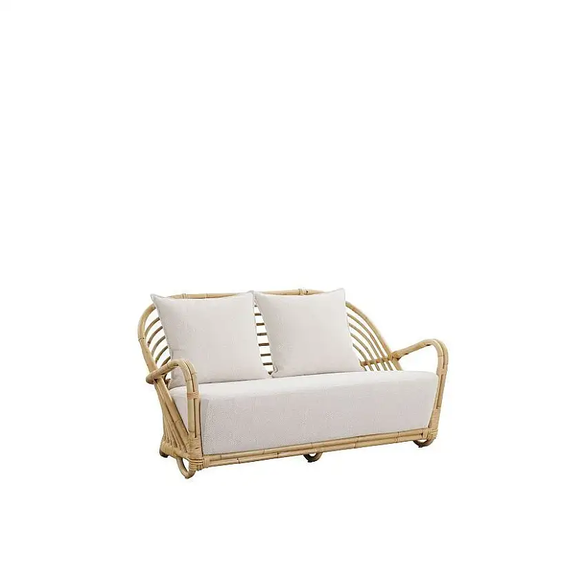 Sika Design Charlottenborg 2-Sitzer B: 136 cm – Natur/B450 Tempotest Weiß